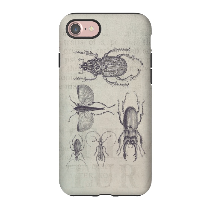 iPhone 7 StrongFit Vintage Beetles And Bugs by Andrea Haase