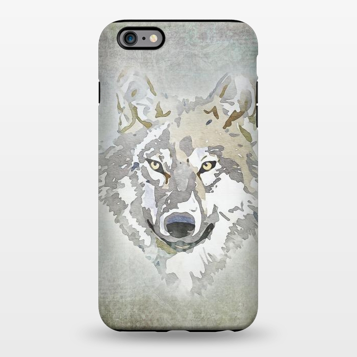 iPhone 6/6s plus StrongFit Wolf Head Watercolor Art 2 by Andrea Haase