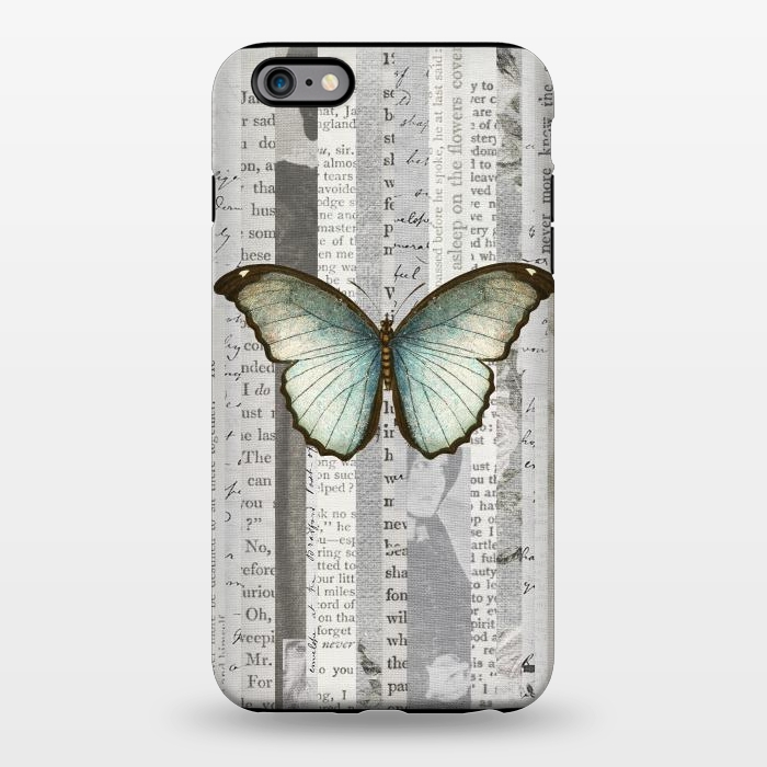 iPhone 6/6s plus StrongFit Vintage Butterfly Paper Collage by Andrea Haase