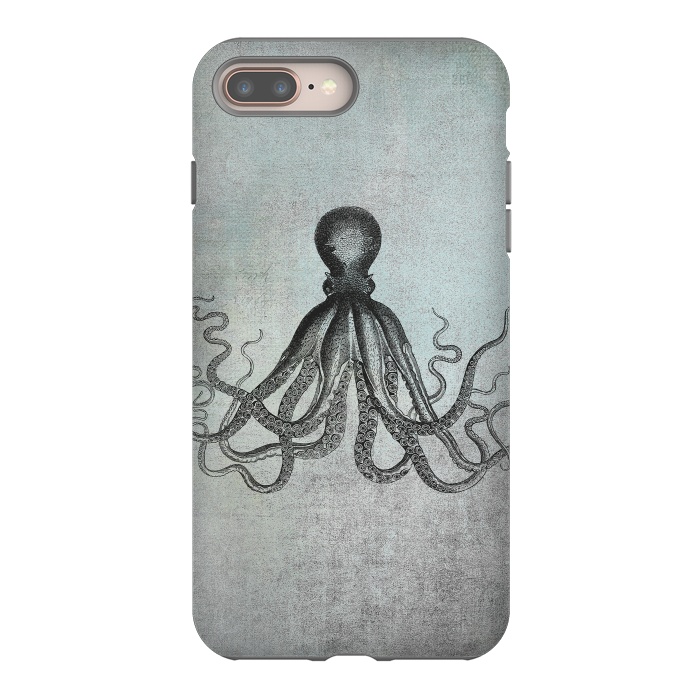 iPhone 7 plus StrongFit Octopus Vintage Art by Andrea Haase