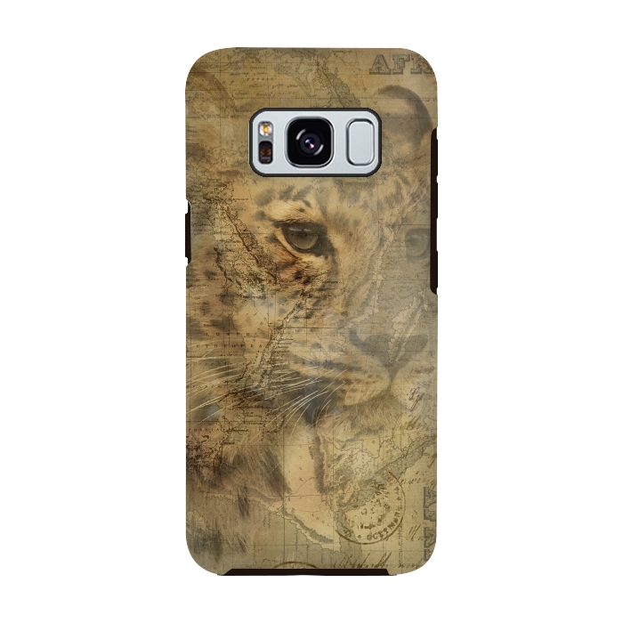 Galaxy S8 StrongFit Cheetah Vintage Style by Andrea Haase