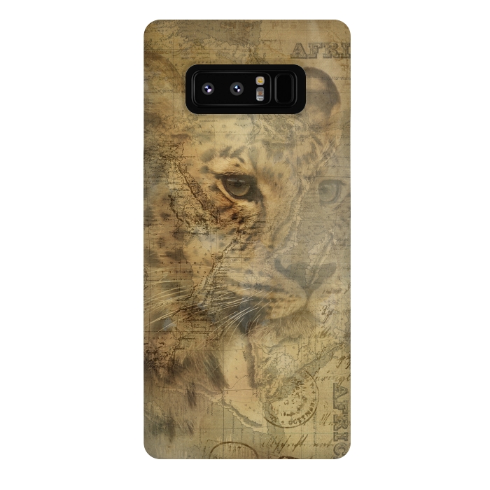 Galaxy Note 8 StrongFit Cheetah Vintage Style by Andrea Haase