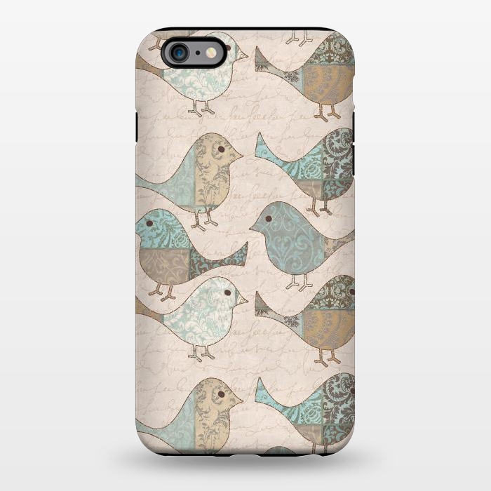 iPhone 6/6s plus StrongFit Cute Patchwork Birds by Andrea Haase
