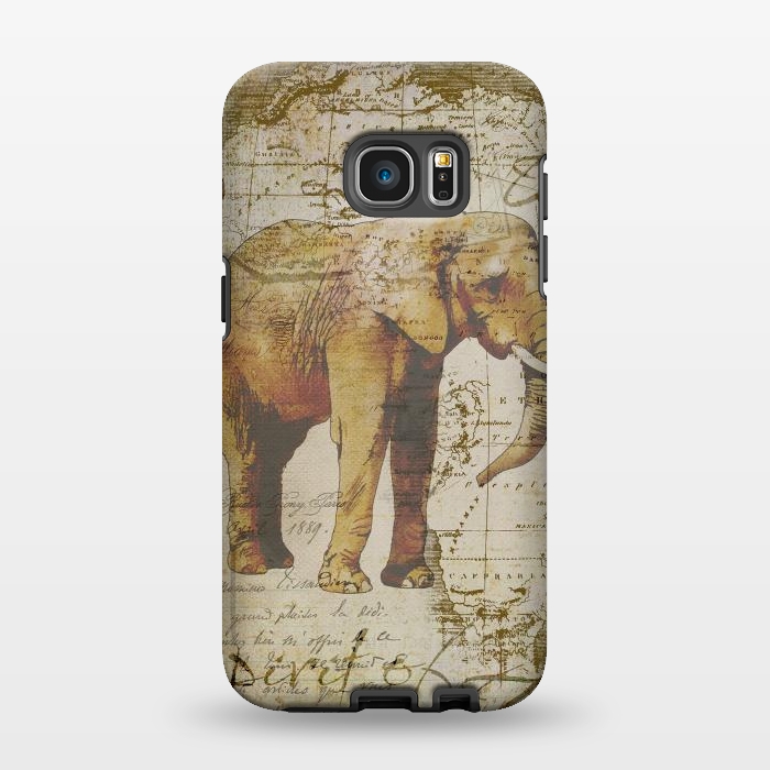 Galaxy S7 EDGE StrongFit African Elephant by Andrea Haase