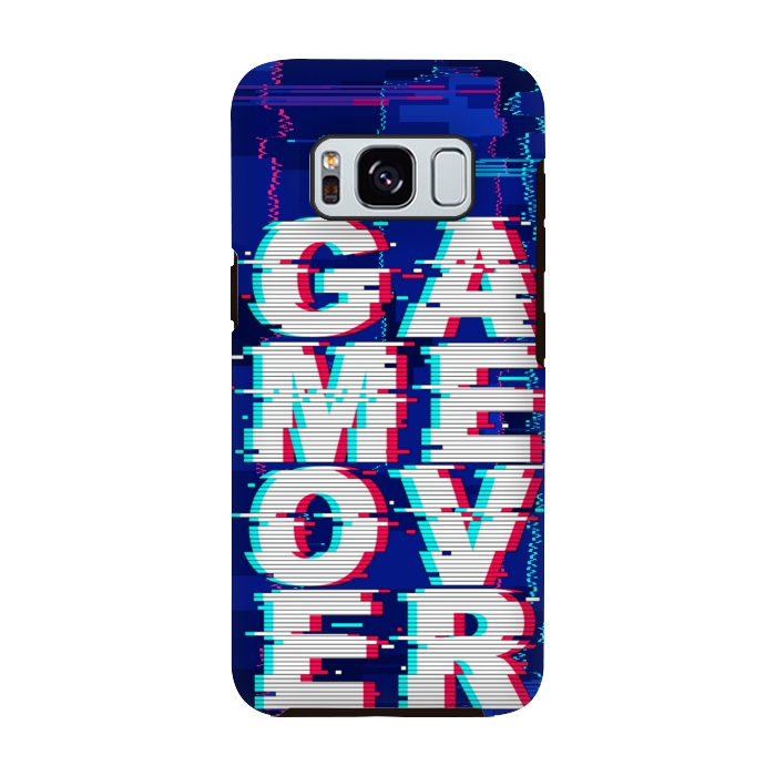 Galaxy S8 StrongFit Game Over Glitch Text Distorted by BluedarkArt