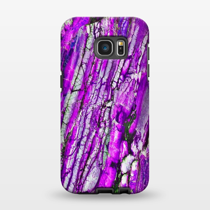 Galaxy S7 EDGE StrongFit ultra violet texture marble by haroulita