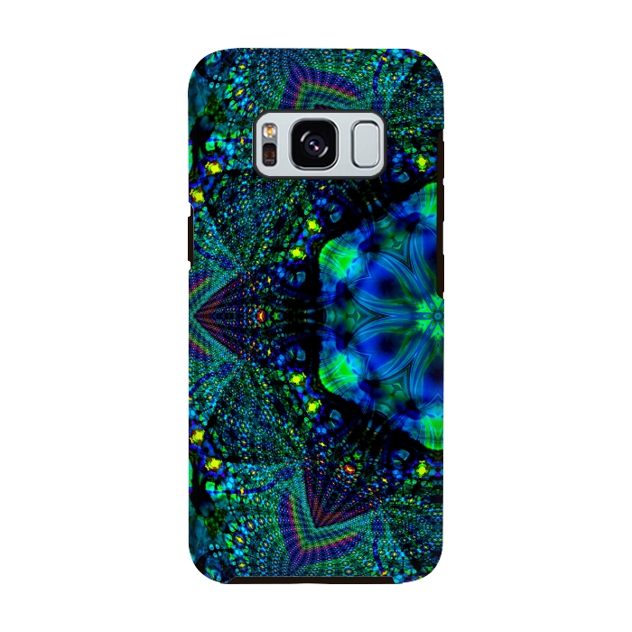 Galaxy S8 StrongFit Half kaleidoscope mandala by haroulita