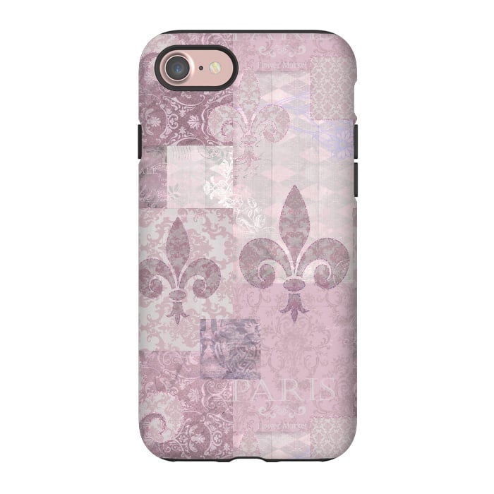 iPhone 7 StrongFit Romantic Vintage Pattern Soft Pink by Andrea Haase
