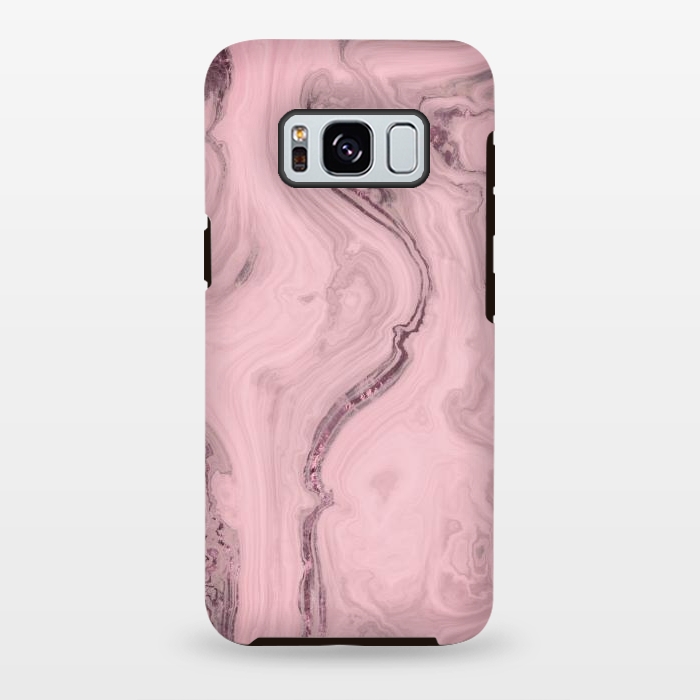 Galaxy S8 plus StrongFit Glamorous Marble Pink 2 by Andrea Haase