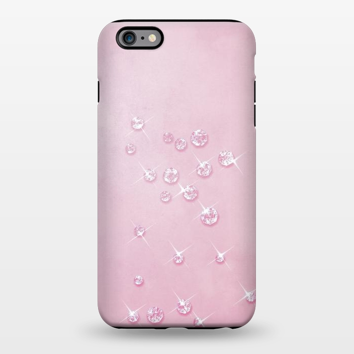 iPhone 6/6s plus StrongFit Sparkling Pink Rhinestones by Andrea Haase