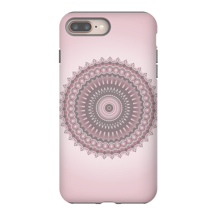 iPhone 7 plus StrongFit Soft Pink Mandala Design by Andrea Haase