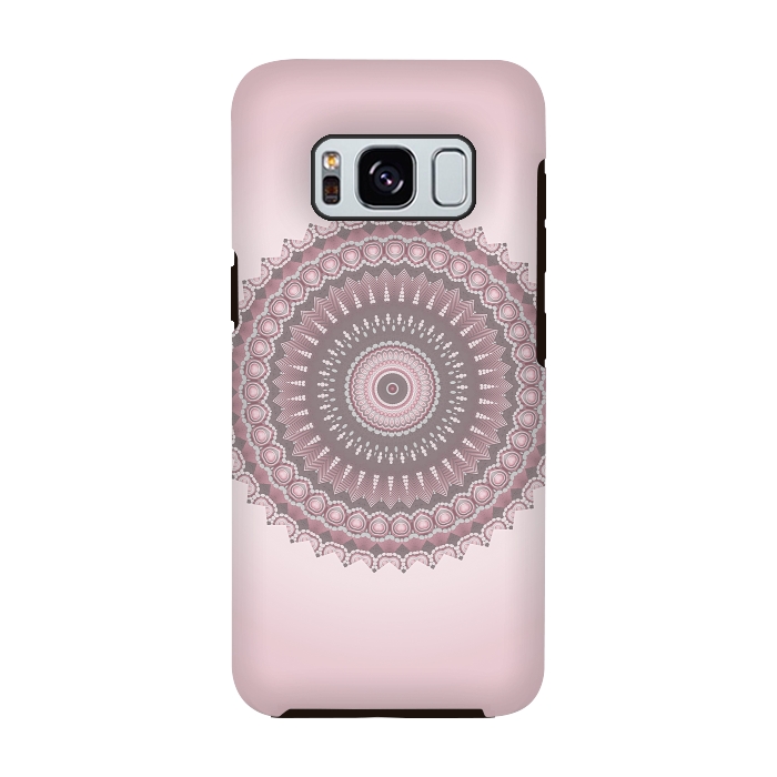 Galaxy S8 StrongFit Soft Pink Mandala Design by Andrea Haase