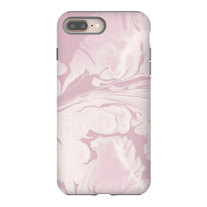 iPhone 7 plus StrongFit Pink Marbled Wet Paint 2 by Andrea Haase