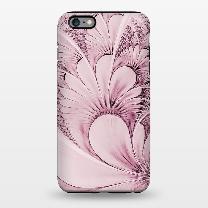iPhone 6/6s plus StrongFit Pink Flourish Fractal by Andrea Haase