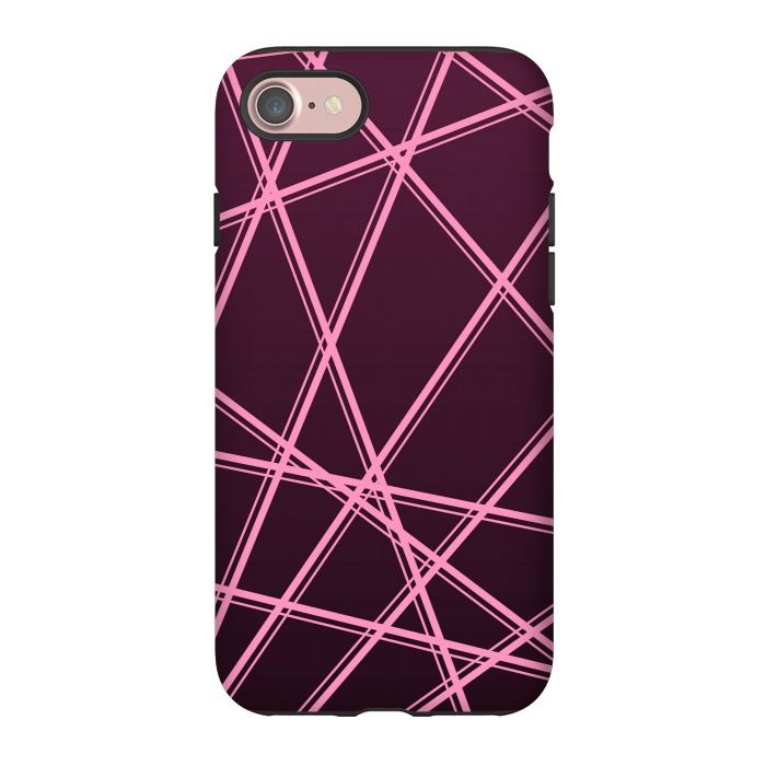 iPhone 7 StrongFit PINK LINES PATTERN by MALLIKA