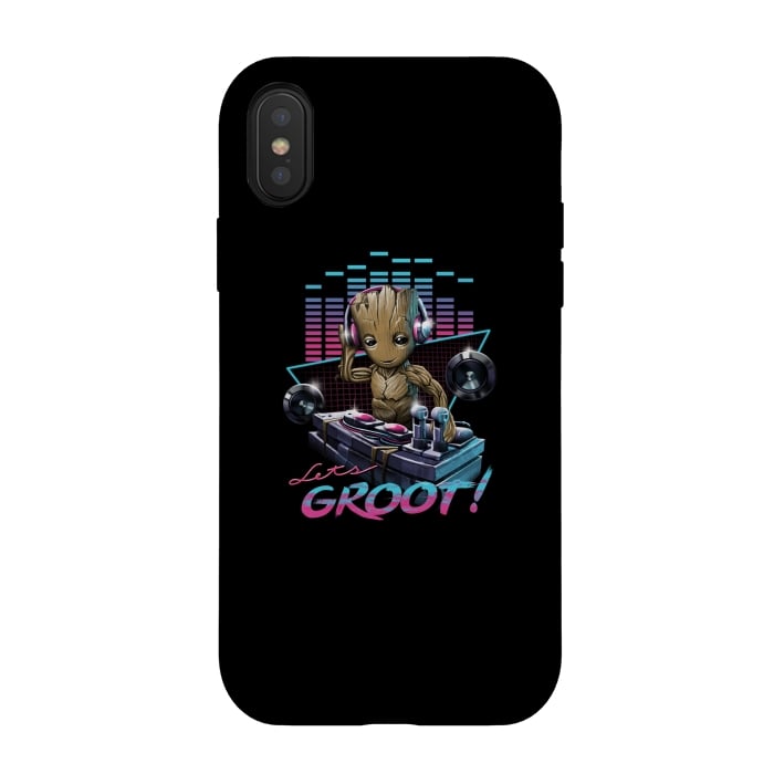 iPhone Xs / X StrongFit Let's Groot by Vincent Patrick Trinidad