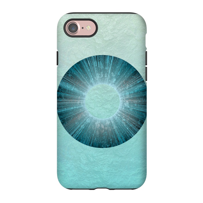 iPhone 7 StrongFit Turquoise Alien Iris 2 by Andrea Haase