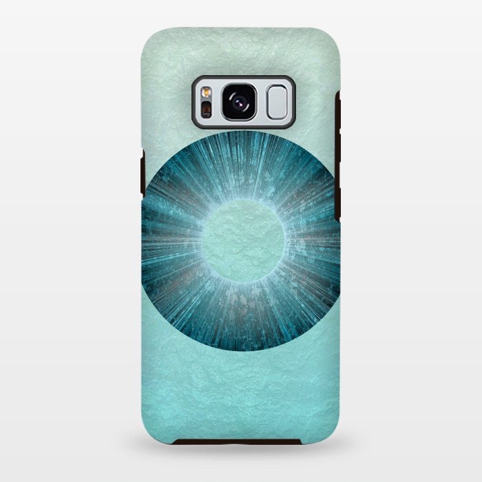 Galaxy S8 plus StrongFit Turquoise Alien Iris 2 by Andrea Haase