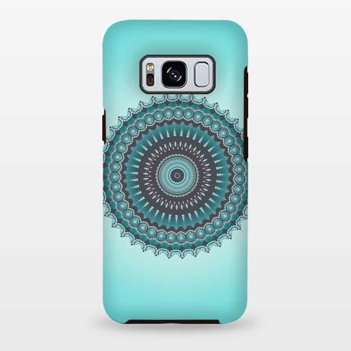 Galaxy S8 plus StrongFit Mandala Turquoise 2 by Andrea Haase