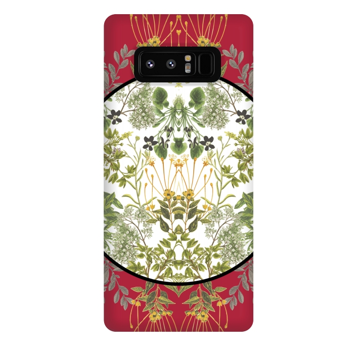 Galaxy Note 8 StrongFit Botanic Patchwork by Zala Farah