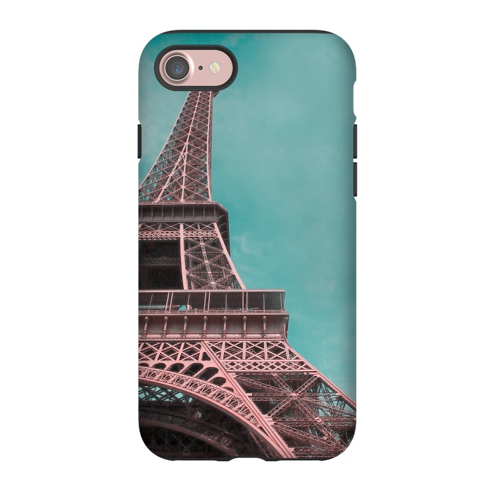 iPhone 7 StrongFit Pink Paris Eiffeltower by Andrea Haase