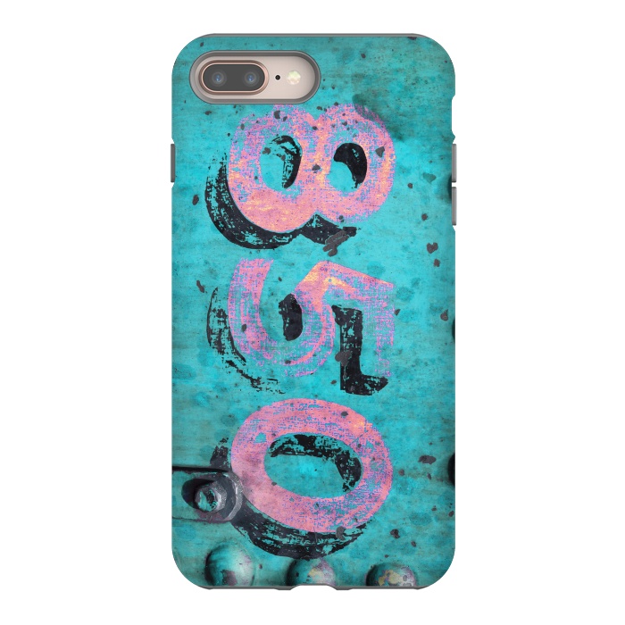iPhone 7 plus StrongFit Number 850 Spray Paint Grunge by Andrea Haase