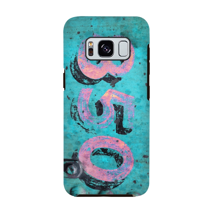 Galaxy S8 StrongFit Number 850 Spray Paint Grunge by Andrea Haase