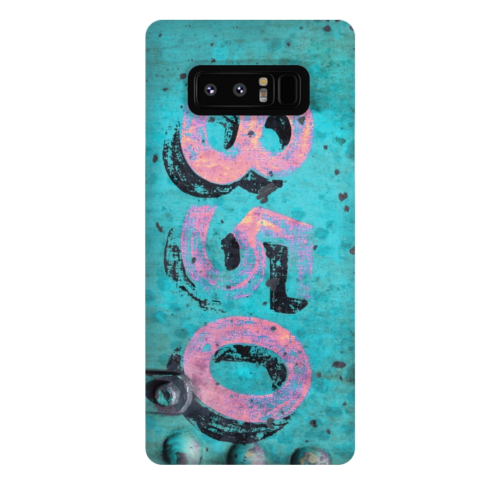 Galaxy Note 8 StrongFit Number 850 Spray Paint Grunge by Andrea Haase
