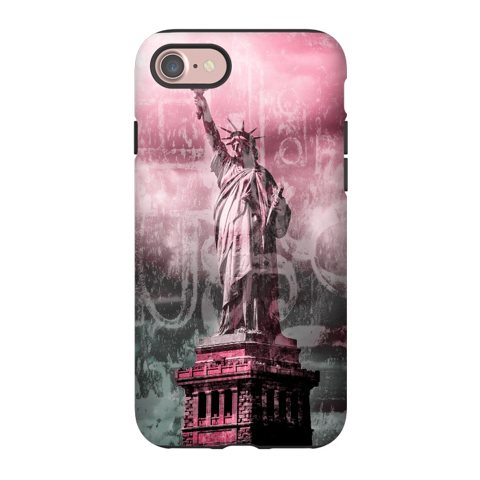 iPhone 7 StrongFit Statue Of Liberty Mixed Media Art by Andrea Haase
