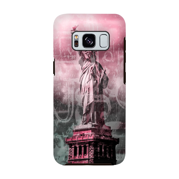 Galaxy S8 StrongFit Statue Of Liberty Mixed Media Art by Andrea Haase
