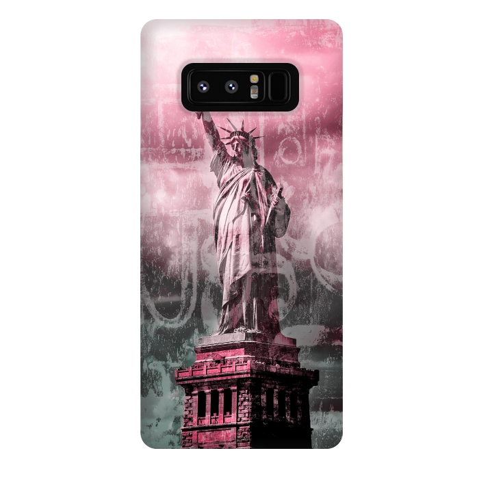 Galaxy Note 8 StrongFit Statue Of Liberty Mixed Media Art by Andrea Haase