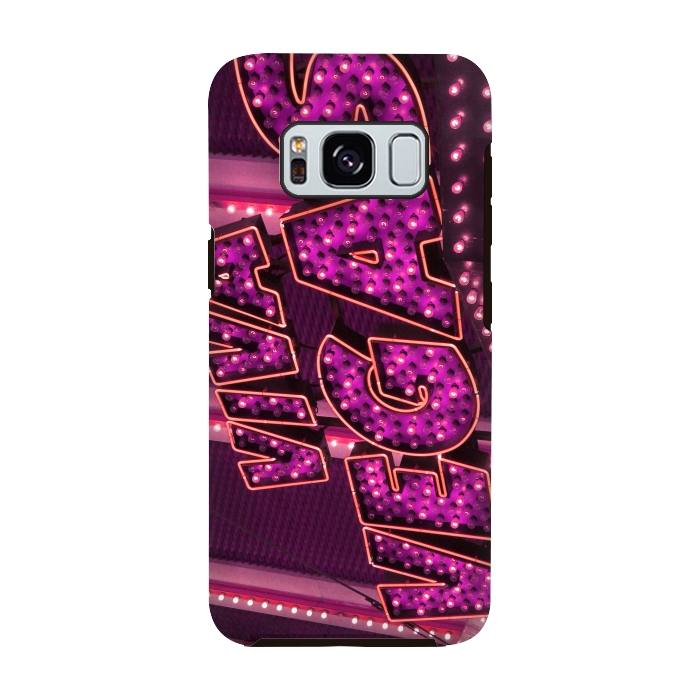 Galaxy S8 StrongFit Pink Las Vegas Neon Sign by Andrea Haase