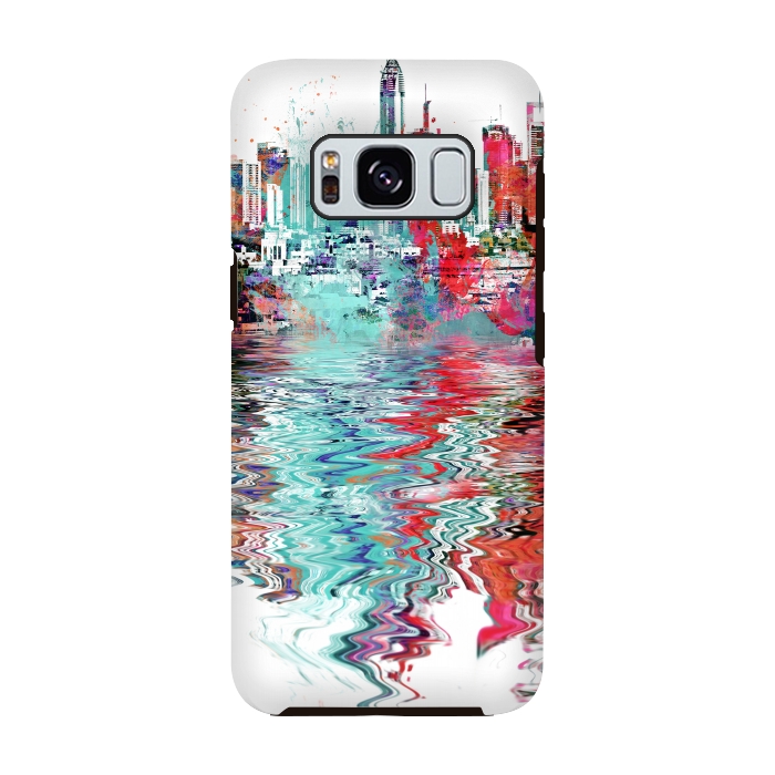 Galaxy S8 StrongFit Surreal City Skyline by Andrea Haase