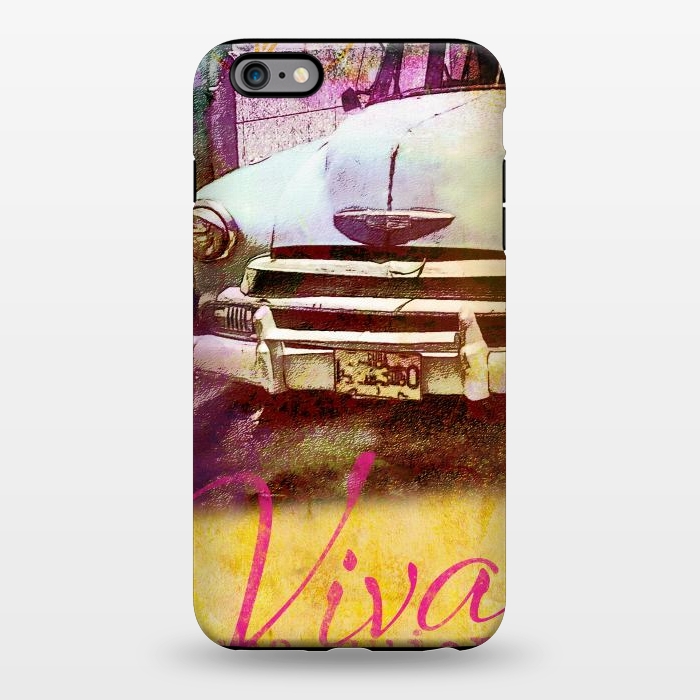 iPhone 6/6s plus StrongFit Viva Cuba Old Car Mixed Media Art by Andrea Haase