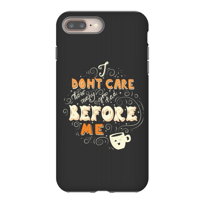 iPhone 7 plus StrongFit Coffee typography funny design by Jelena Obradovic