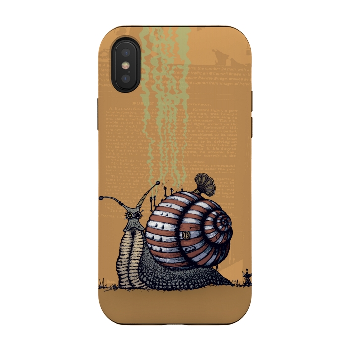 iPhone Xs / X StrongFit SNAIL LEVEL 2 by Mangulica