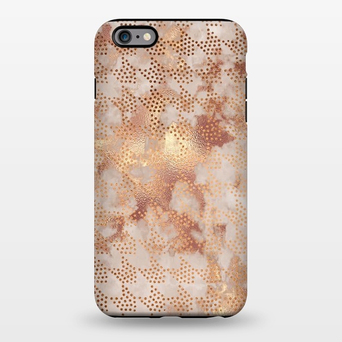 iPhone 6/6s plus StrongFit Geometrical modern Rose Gold Marble Pattern by  Utart