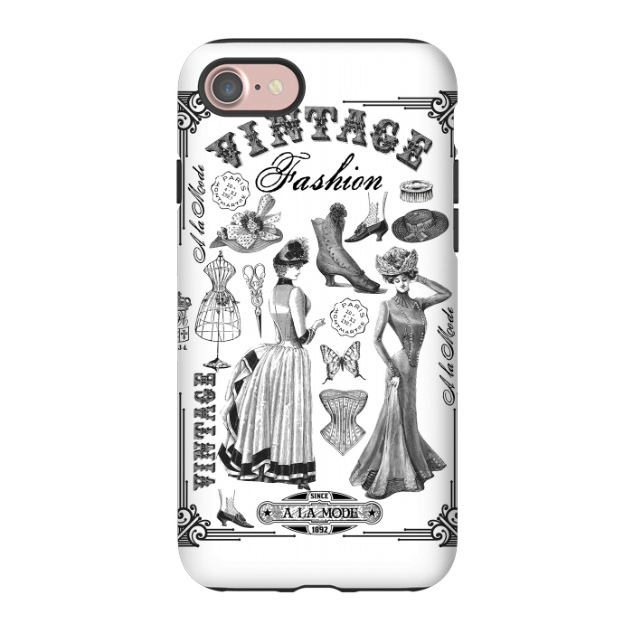 iPhone 7 StrongFit Vintage Fashion Ladies by Andrea Haase