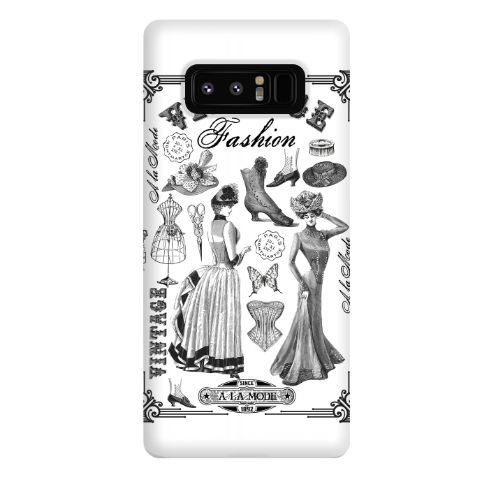 Galaxy Note 8 StrongFit Vintage Fashion Ladies by Andrea Haase