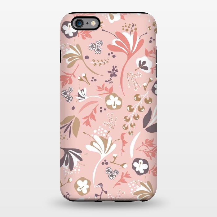 iPhone 6/6s plus StrongFit Beautiful Blooms in Pink and Purple by Paula Ohreen