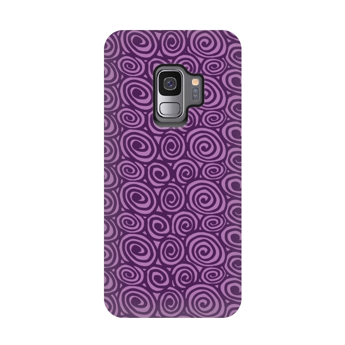 Galaxy S9 StrongFit Spiral pattern by Laura Nagel