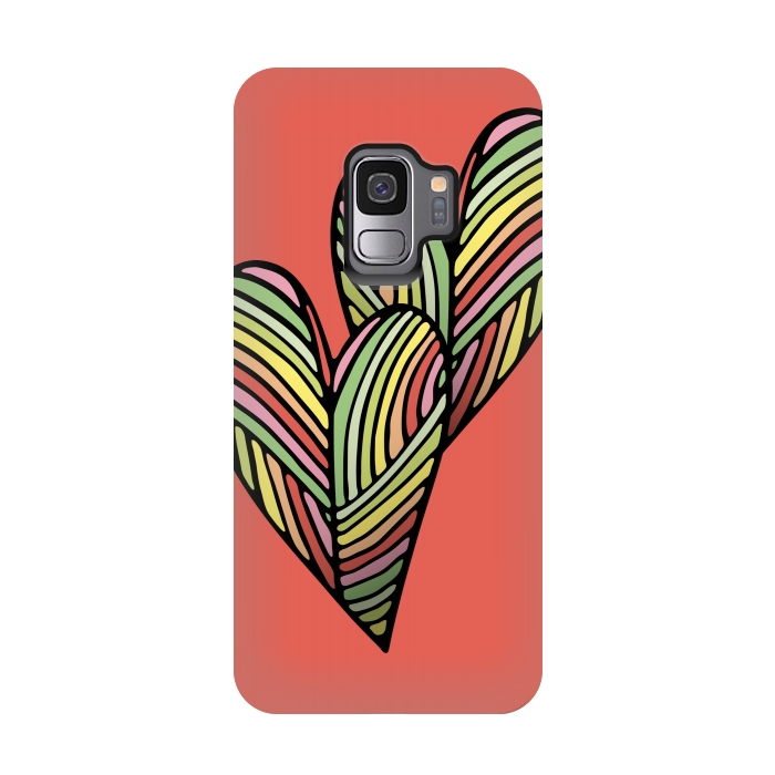 Galaxy S9 StrongFit Two Hearts by Majoih