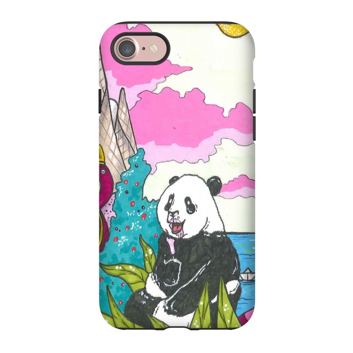 iPhone 7 StrongFit sugar panda by Varo Lojo