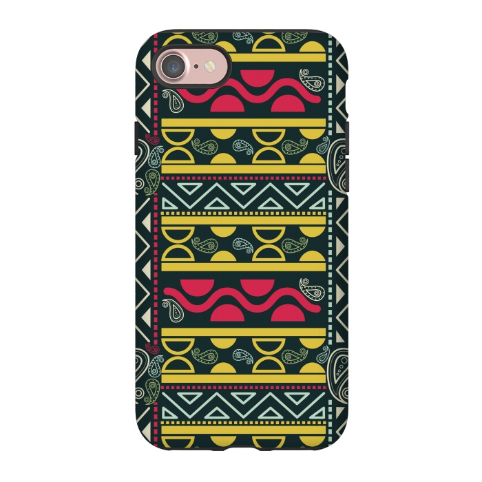 iPhone 7 StrongFit colorful aztec  by TMSarts