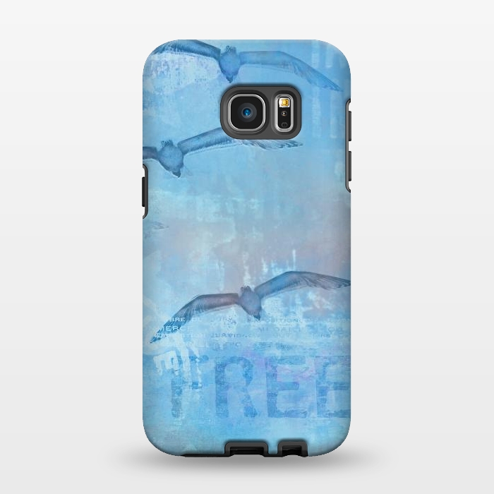 Galaxy S7 EDGE StrongFit Free Like A Bird Art Illustration by Andrea Haase