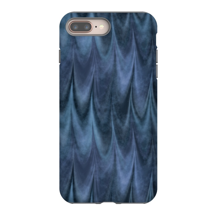 iPhone 7 plus StrongFit Blue Wbstract Waves by Andrea Haase