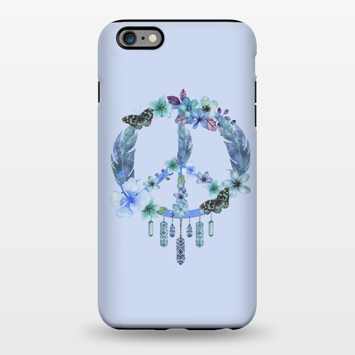 iPhone 6/6s plus StrongFit Blue Peace Dreamcatcher by Andrea Haase