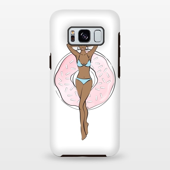 Galaxy S8 plus StrongFit Summer time relax Dark skin by Martina