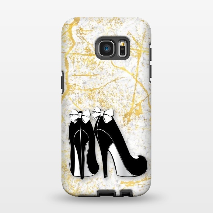 Galaxy S7 EDGE StrongFit Luxury Golden Marble Heels by Martina