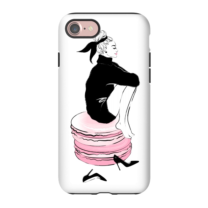 iPhone 7 StrongFit Elegant Macaron Girl by Martina